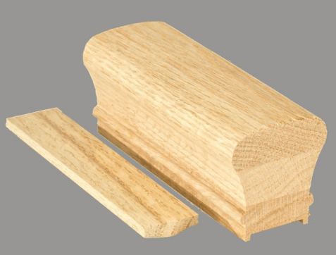 6010PC | 1 1/4" Plowed Handrail With Fillet - All Things Stairs