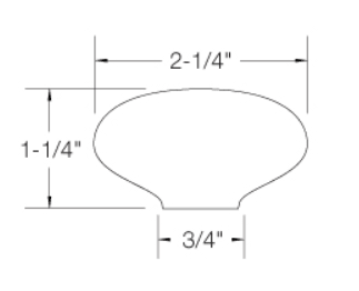 6042 | Wood Handrail | 4ft - 16ft - All Things Stairs