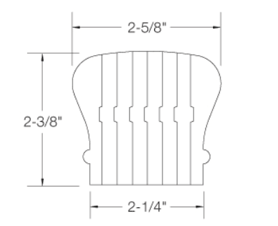 6210B | Bender Handrail | 4ft - 16ft - All Things Stairs