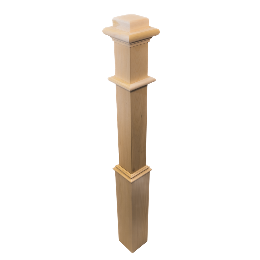 960 | Box Newel | Plain Style With Pedestal | 48" x 4 1/2"