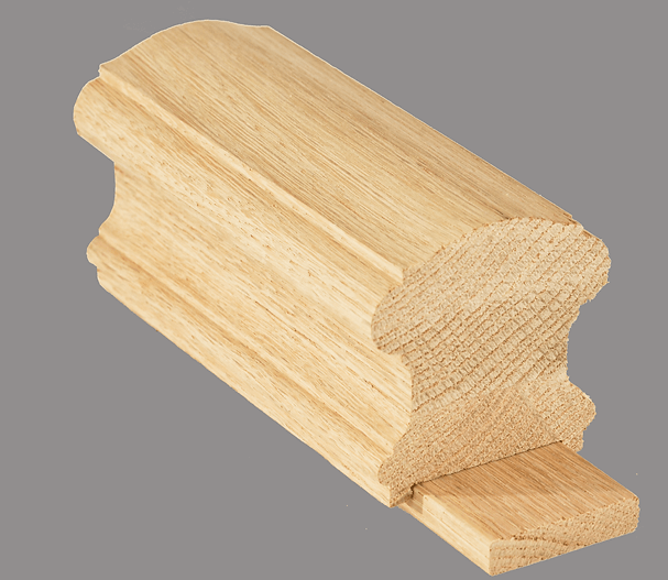 C - 6110P1 | Bristol Series Solid Cap | Plowed 1 - 3/4" with Fillet | Rail - All Things Stairs