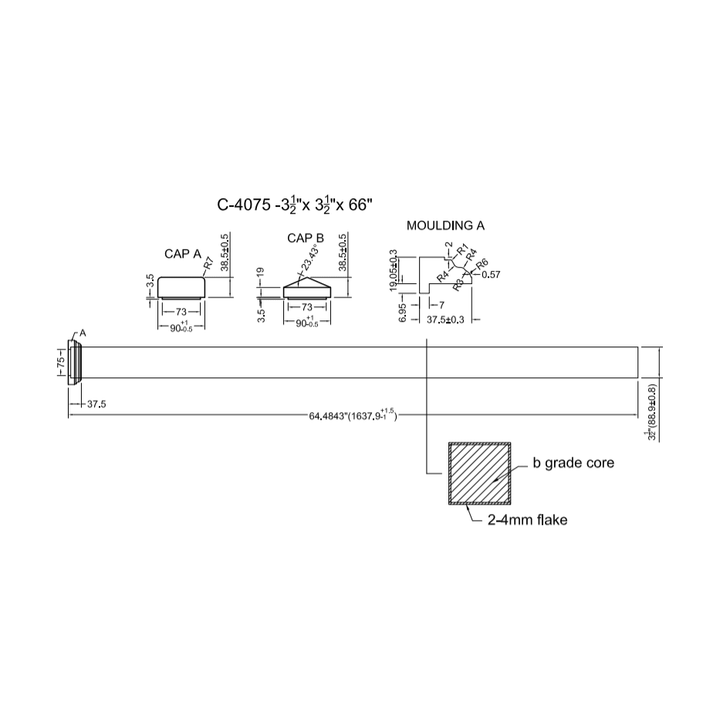 C4075 | Landing Box Newel - All Things Stairs