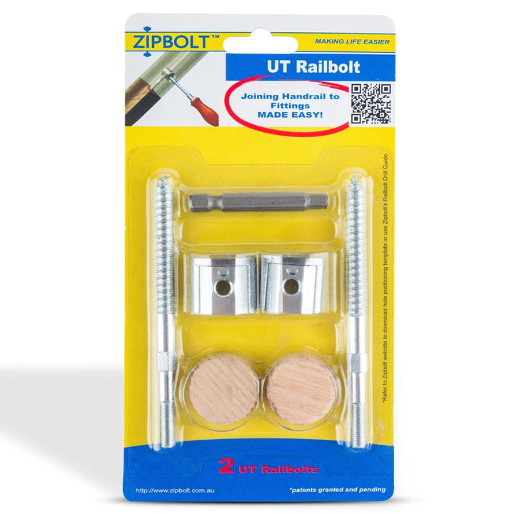 Connect Staircase Handrails to Staircase Fittings and Newels — 13.610 UT Railbolt - All Things Stairs