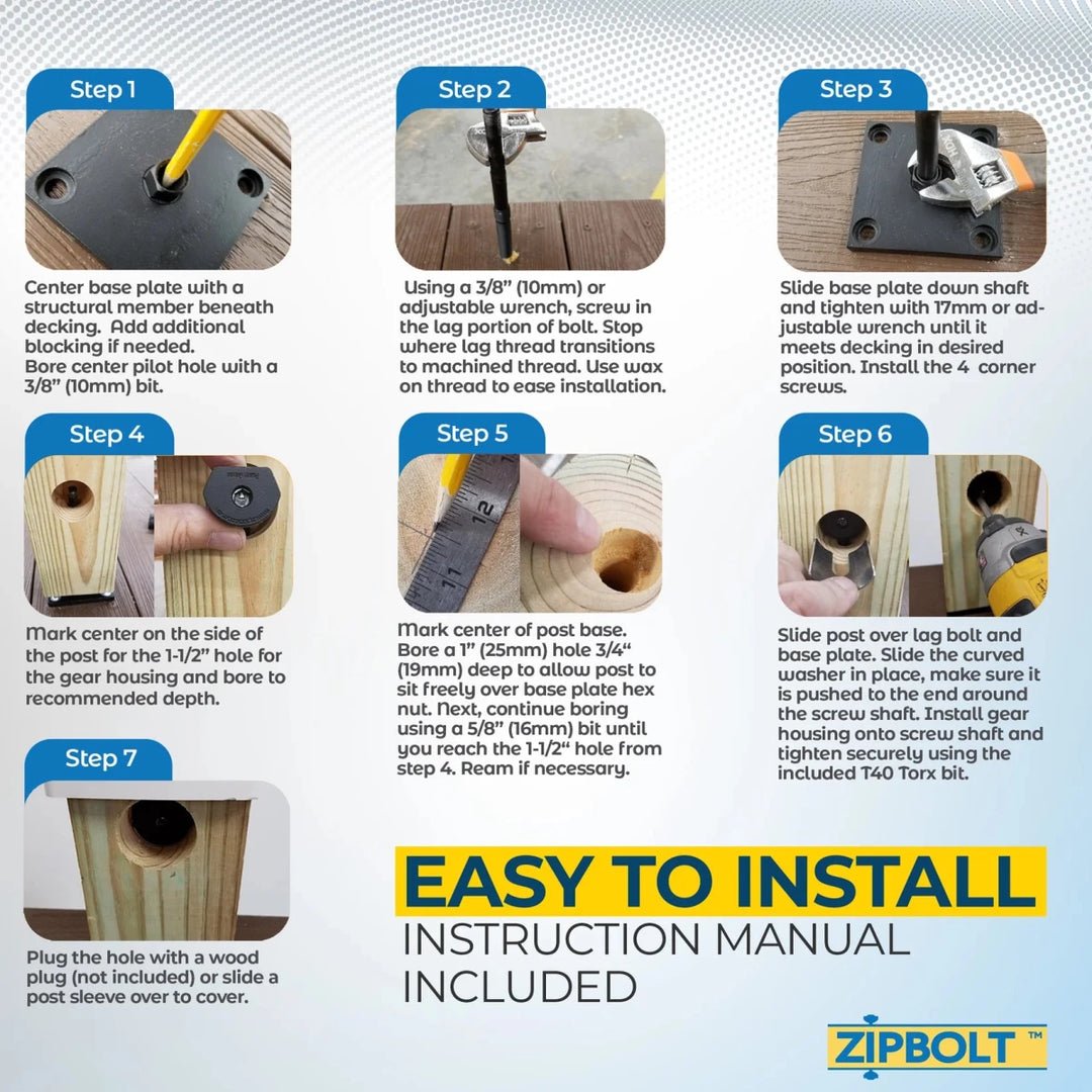 Exterior Newel Post Anchor - for Anchoring Surface Mount Exterior Posts to Decking, Patios, and Verandas - Durable Strength 4x4 Post Base (Actual 3.5x3.5) 17.800 XT - All Things Stairs