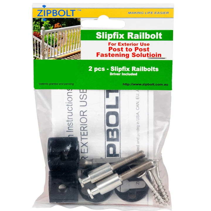 Exterior Slipfix Railbolt with 5mm Hex - 17.150 1 Double Pack - All Things Stairs