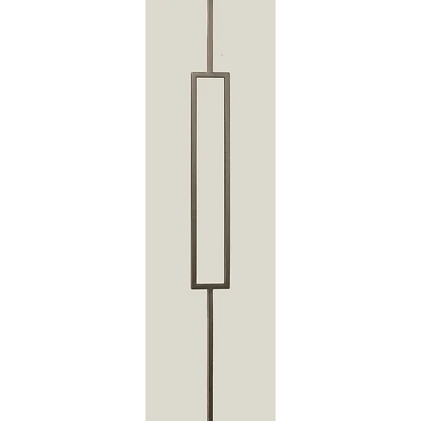 M435 | 2670 | Square Panel Iron Baluster 1/2" - All Things Stairs
