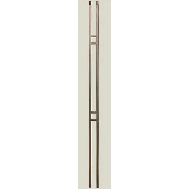 M436 2673 | Skinny Square Panel Iron Baluster 1/2" - All Things Stairs