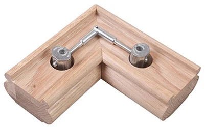 Maxi Mitre Connector - 11.610 Connects Mitered Staircase Handrail Sections - All Things Stairs