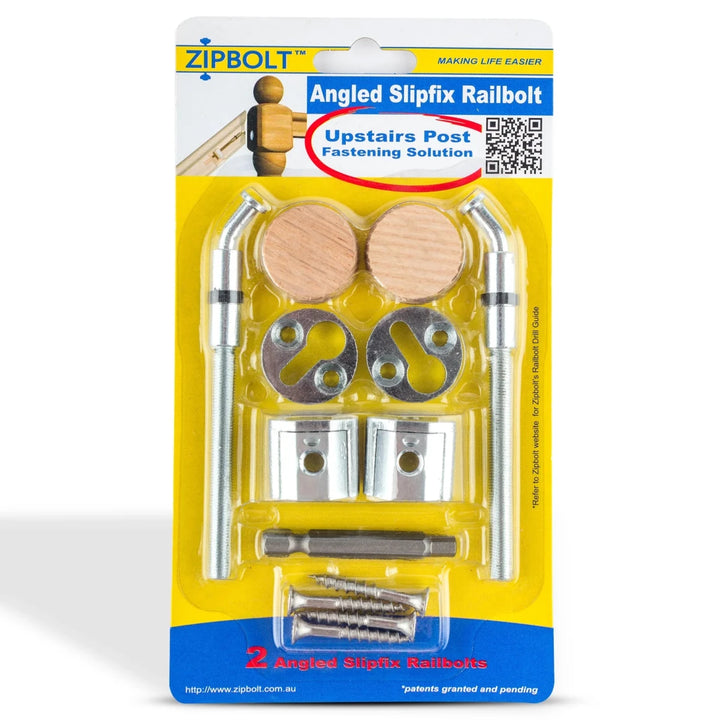 Slipfix Railbolt Handrail to Newel Post Connector — 13.960 Easily Fasten Staircase Handrails to Newel Posts - All Things Stairs