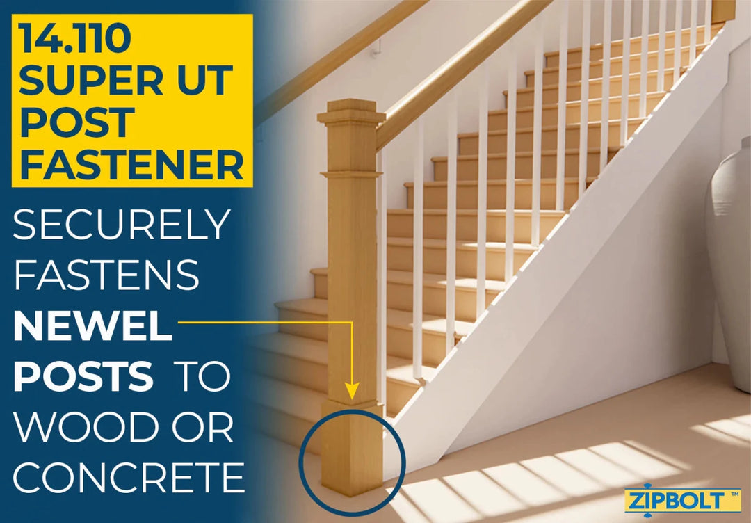 Super UT Newel Post Fastener — 14.110 Quick and Easy Wrench - Free Installation of Staircase Newel Posts - All Things Stairs