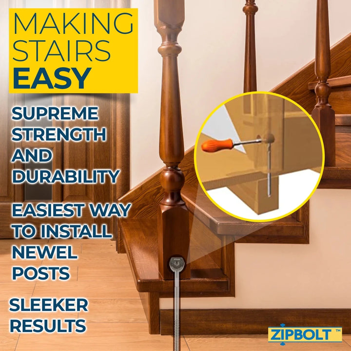 Super UT Newel Post Fastener — 14.110 Quick and Easy Wrench - Free Installation of Staircase Newel Posts - All Things Stairs