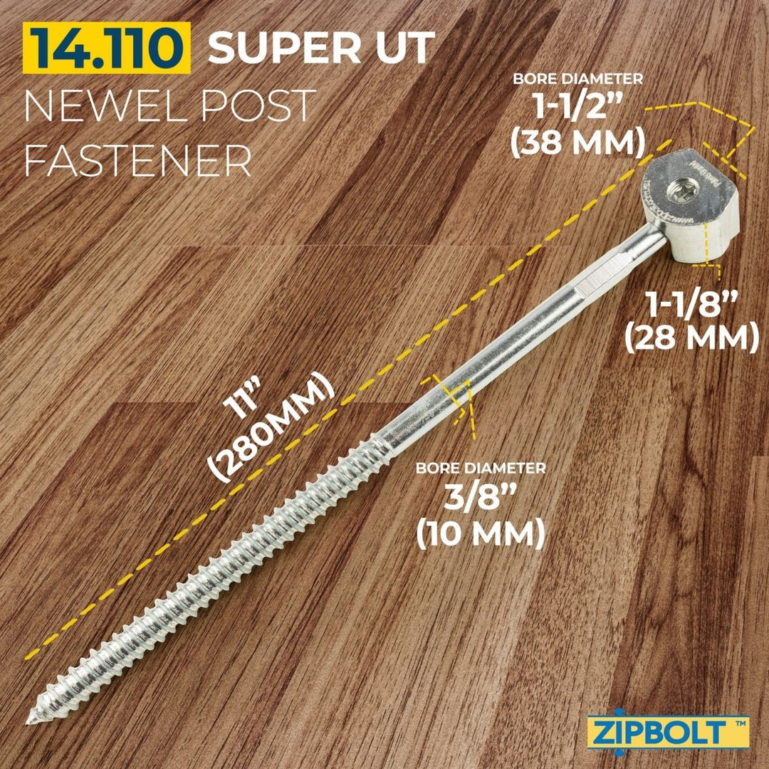 Super UT Newel Post Fastener — 14.110 Quick and Easy Wrench - Free Installation of Staircase Newel Posts - All Things Stairs