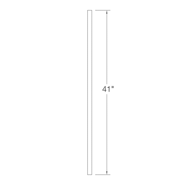 200 - 41 | Wood Baluster | Craftsman Plain | 41" Tall X 1 - 3/4" Square | White Oak - All Things Stairs