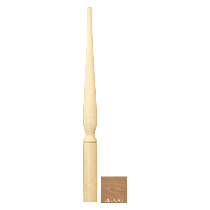 C - 4810 | Art Deco Starting Newel | 48" - All Things Stairs