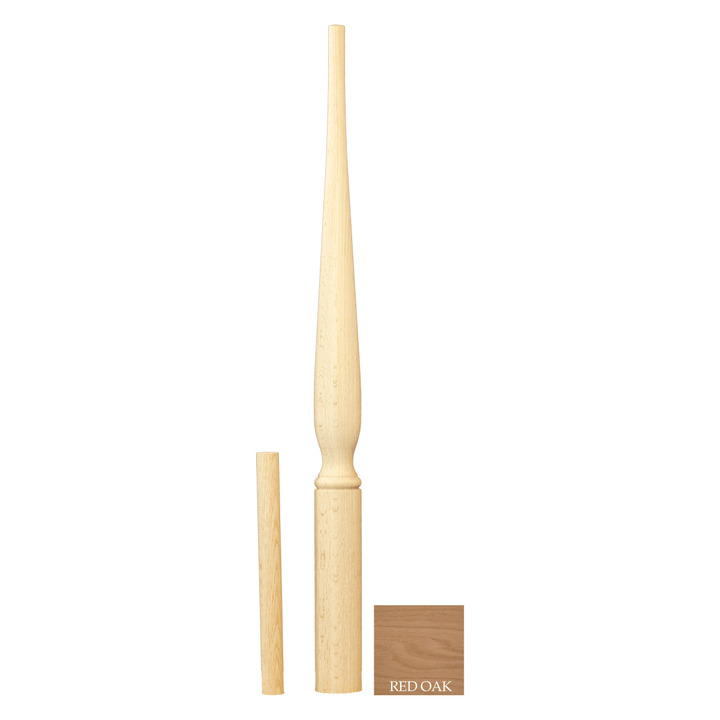 C - 4862 | Art Deco Adjustable Starting Newel | 45 1/2" - All Things Stairs