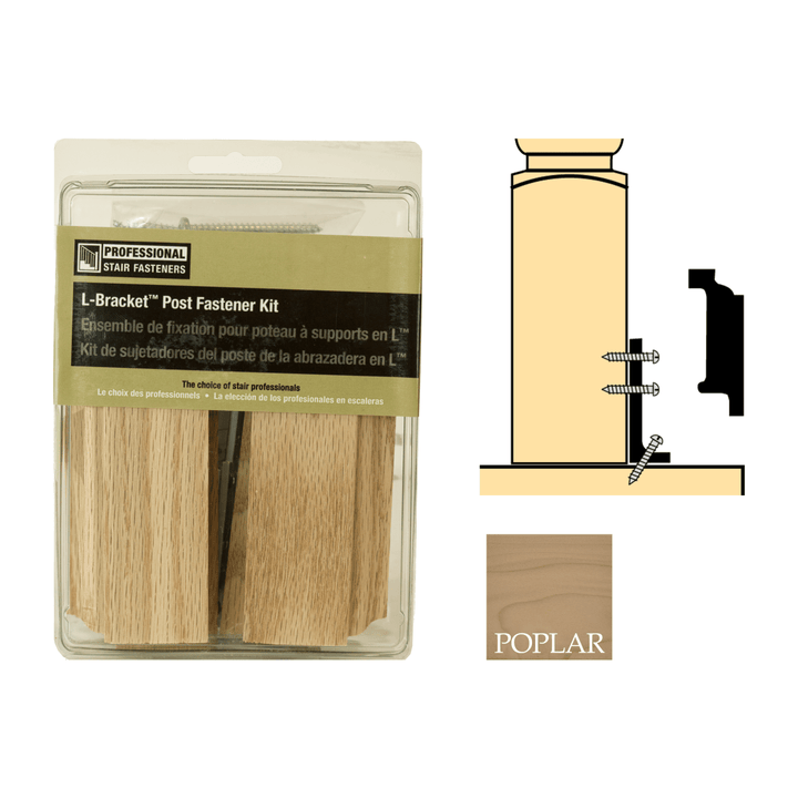 C3505 | L Bracket Post Fastener | 3 1/2" - All Things Stairs