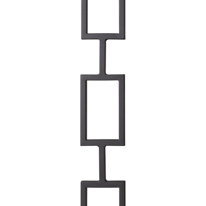 CLEARANCE | T83 | Iron Baluster | Triple Rectangle | 1/2" x 44" | SATIN BLACK - All Things Stairs