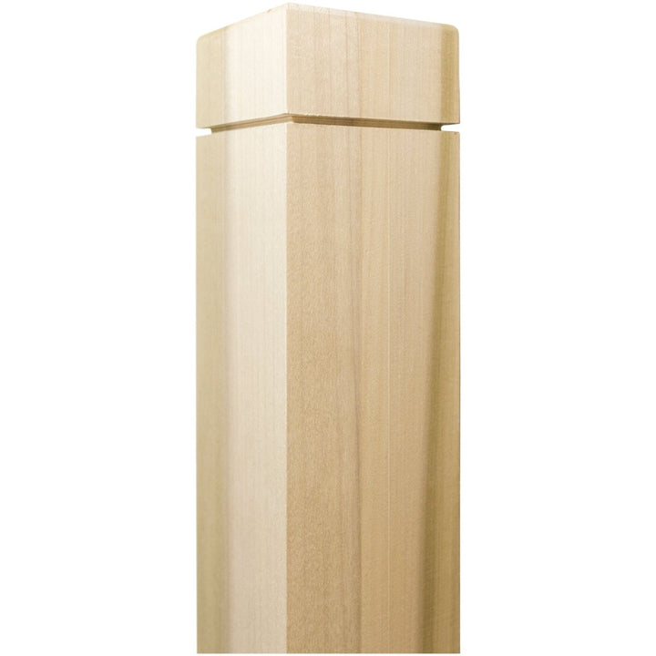Notched Newel Wood Post | 48" x 3.5" | 350N - All Things Stairs