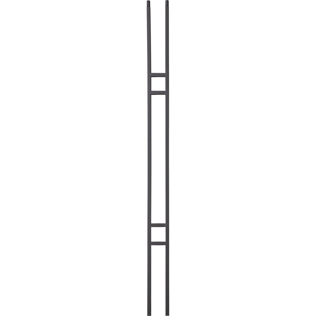 T19 | Iron Baluster | Craftsman Double Panel | 1/2" x 44" - All Things Stairs