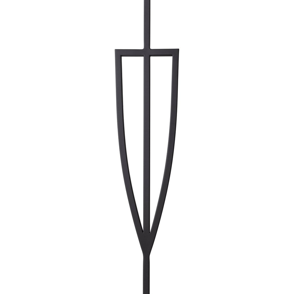 T78 | Iron Baluster | Shield | 1/2" x 44" - All Things Stairs
